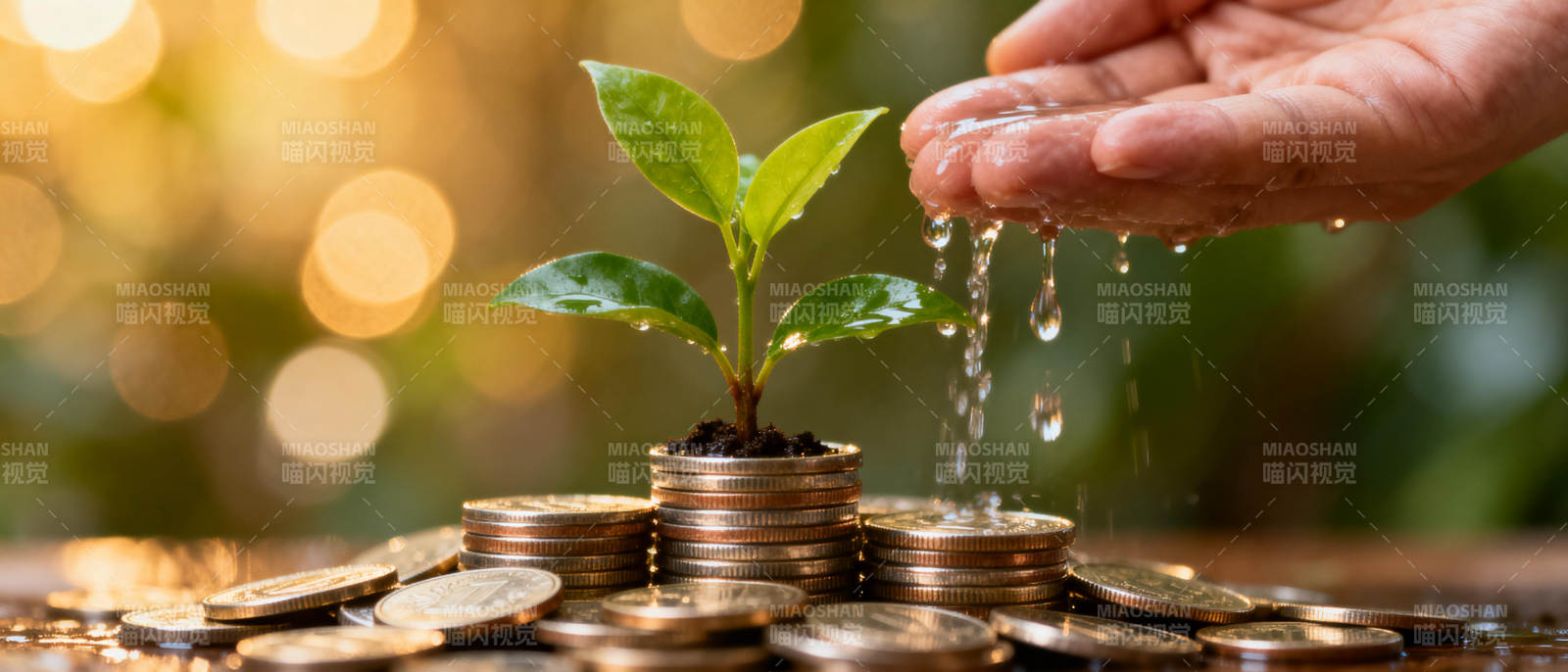 金钱滋养成长图片
