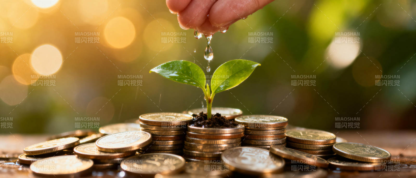 金钱滋养成长图片