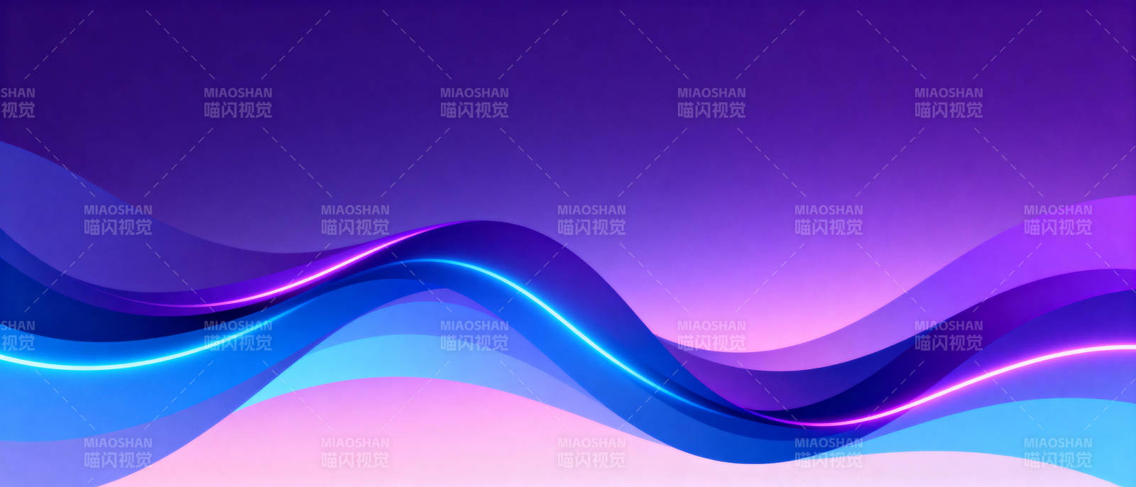 流光溢彩波浪图片