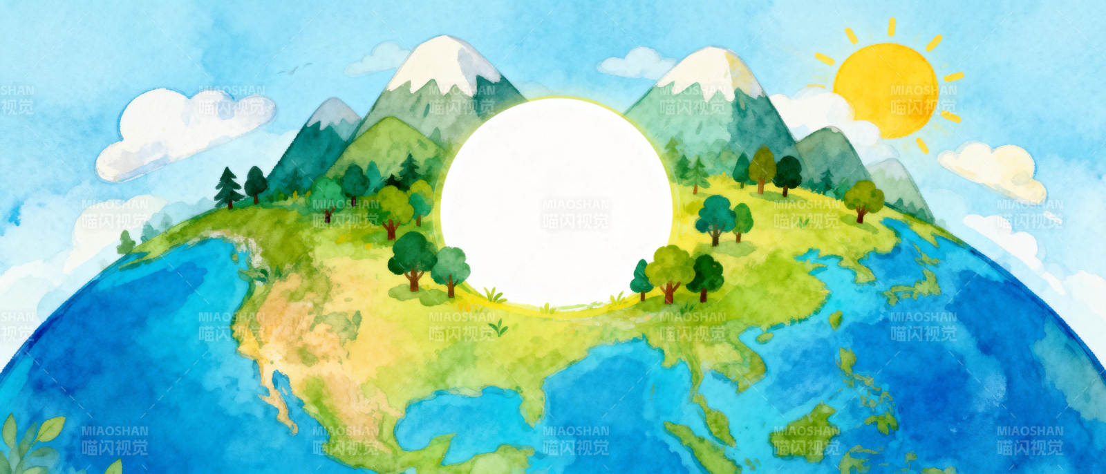 地球上的绿色家园图片