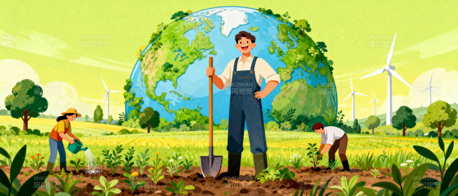 绿色地球 共耕未来图片