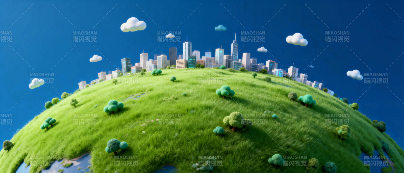 绿色星球城市梦图片