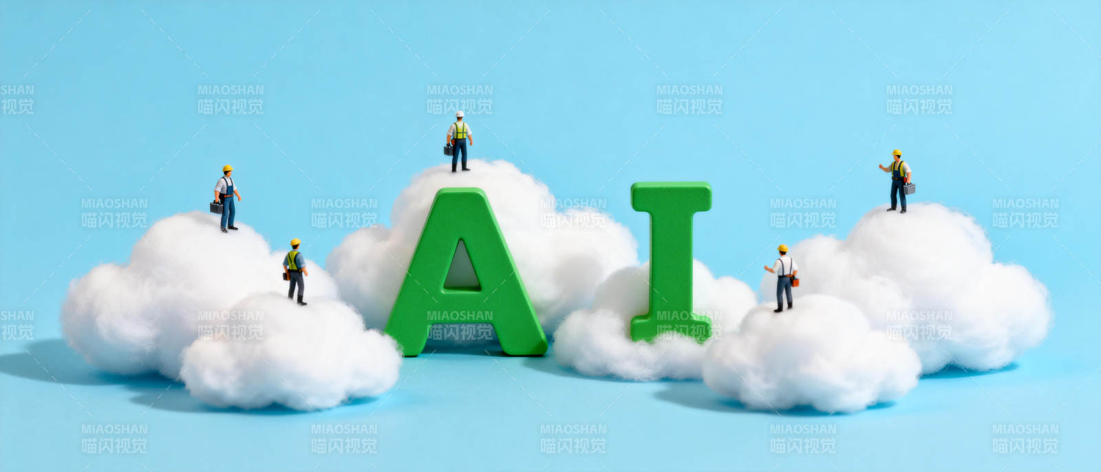 AI云上建设图片