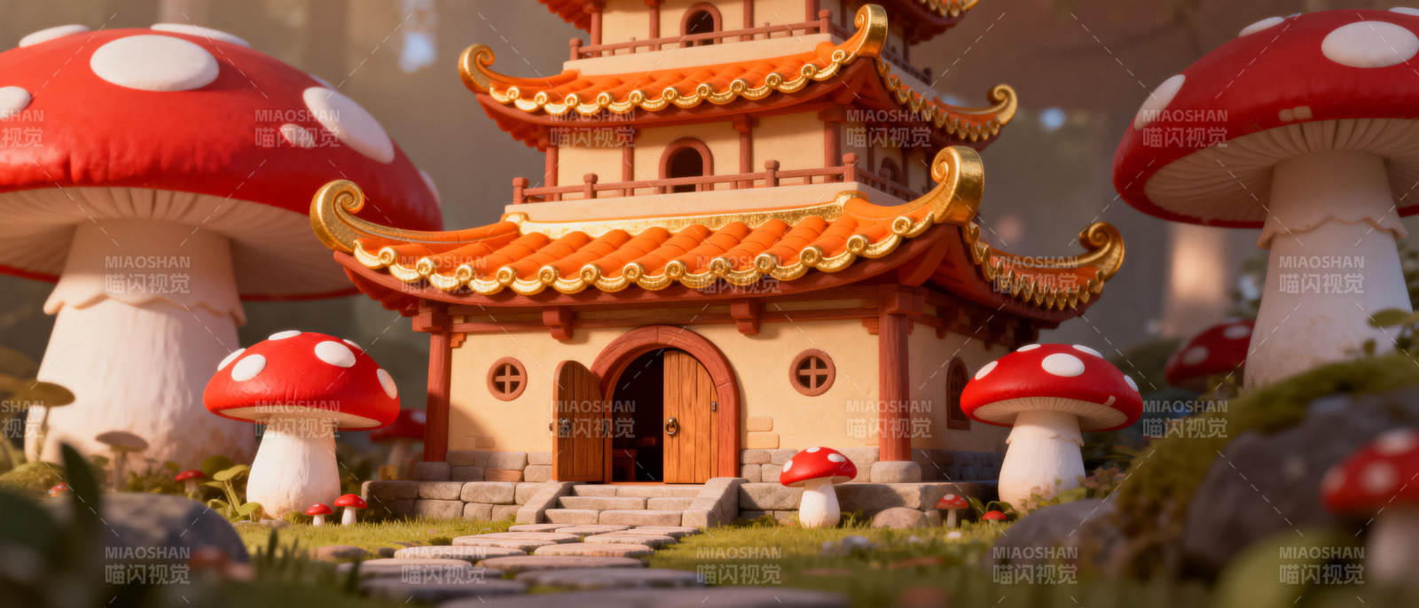 童话菇屋图片