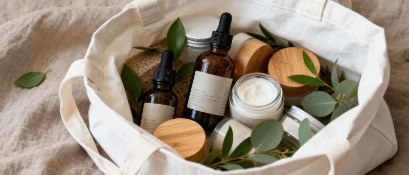 天然护肤套装图片