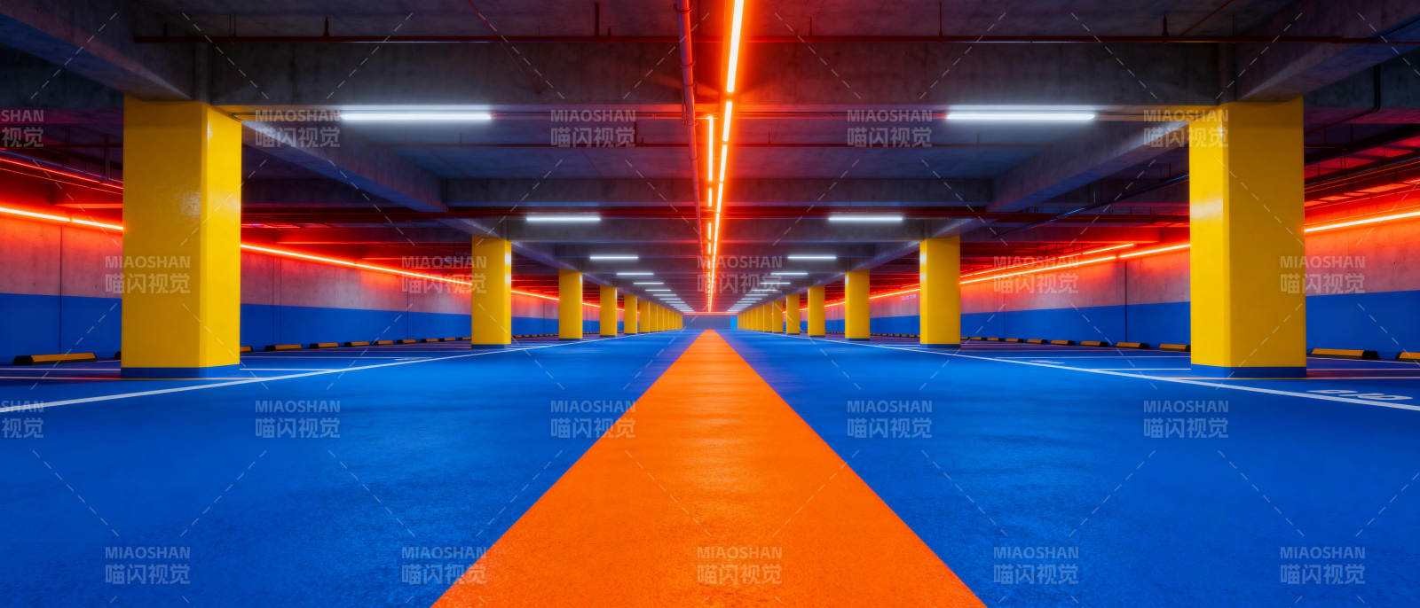 炫彩地下车库图片