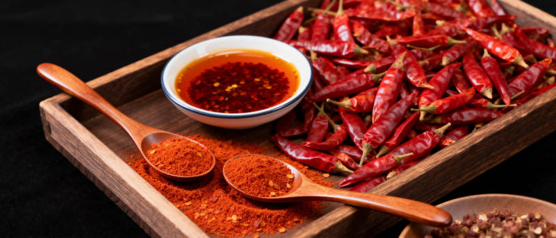 红椒与辣椒粉图片