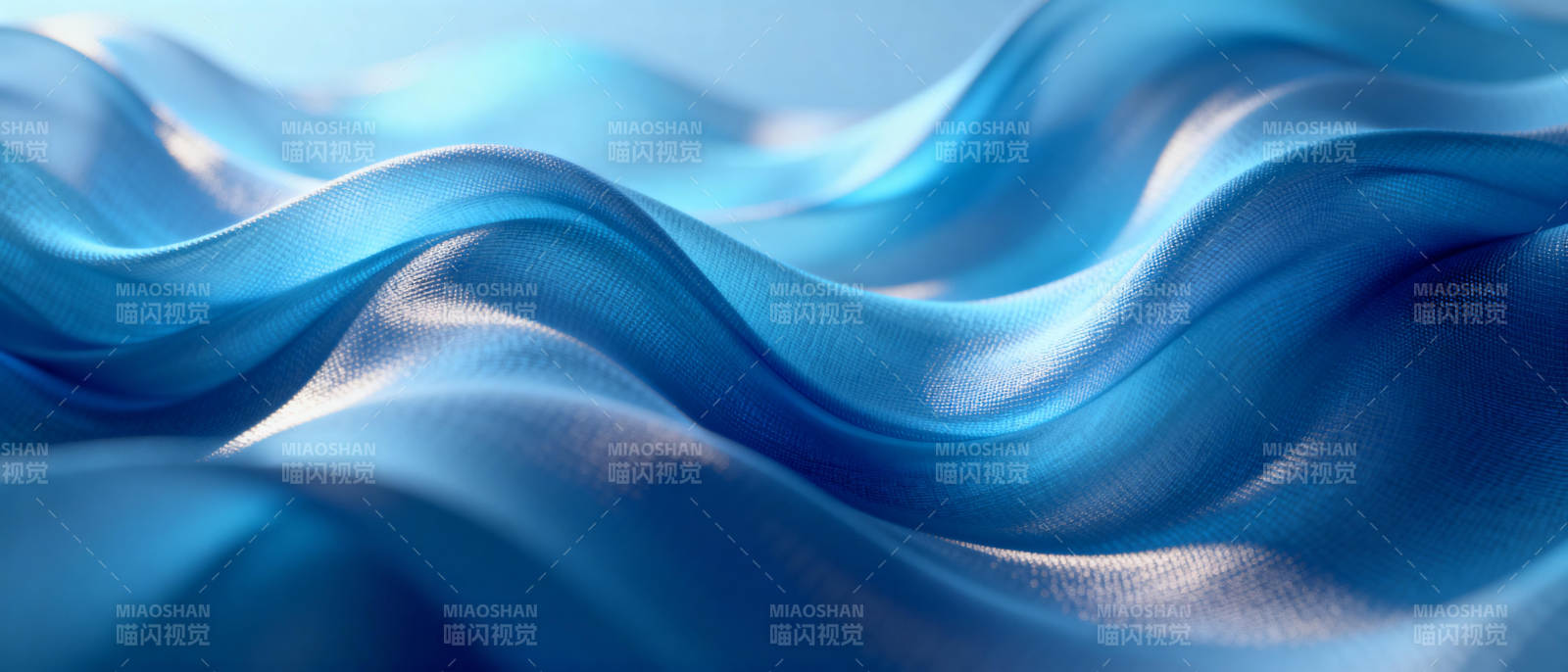 蓝色波浪纹理图片