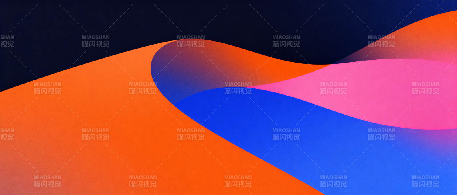 色彩流动的抽象艺术图片