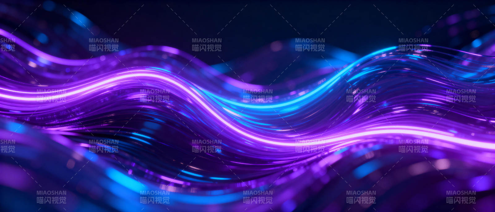 紫蓝光波流动图片