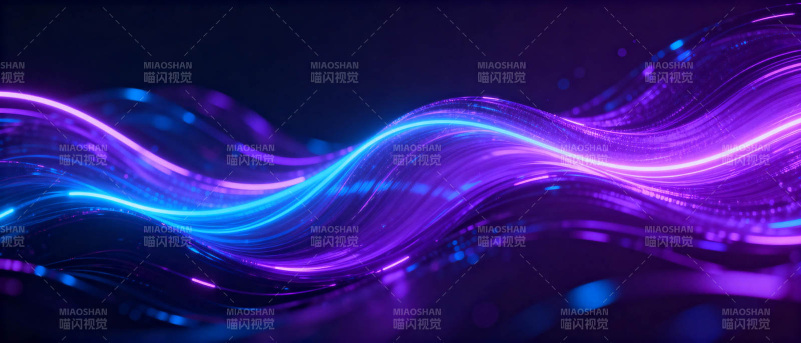 紫蓝光波流动图片