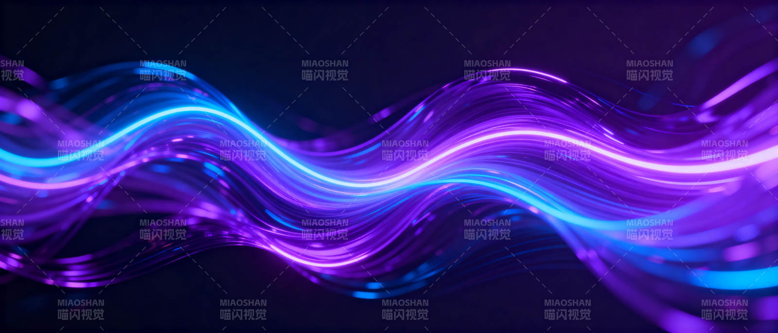 紫蓝光波流动图片