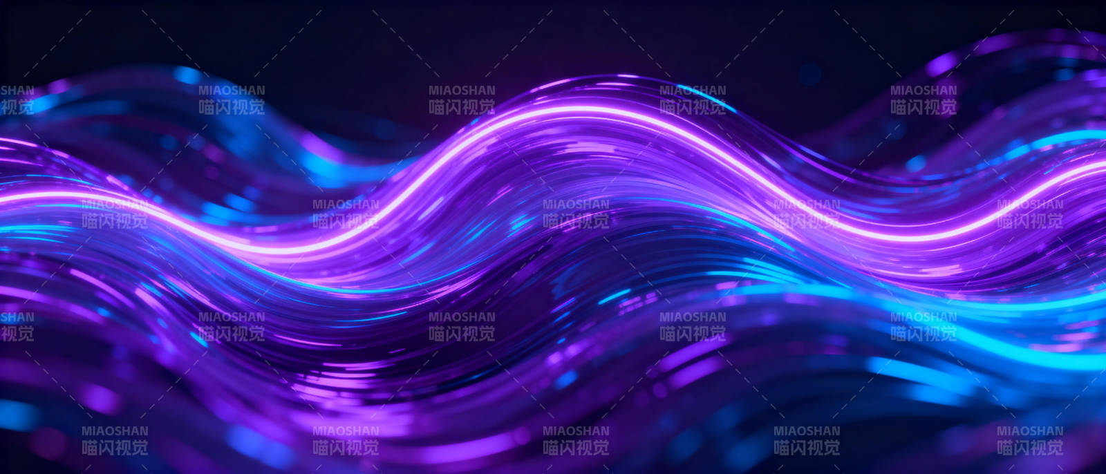 紫蓝光波流动图片