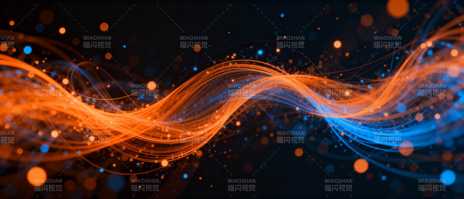 光影交织的波浪图片