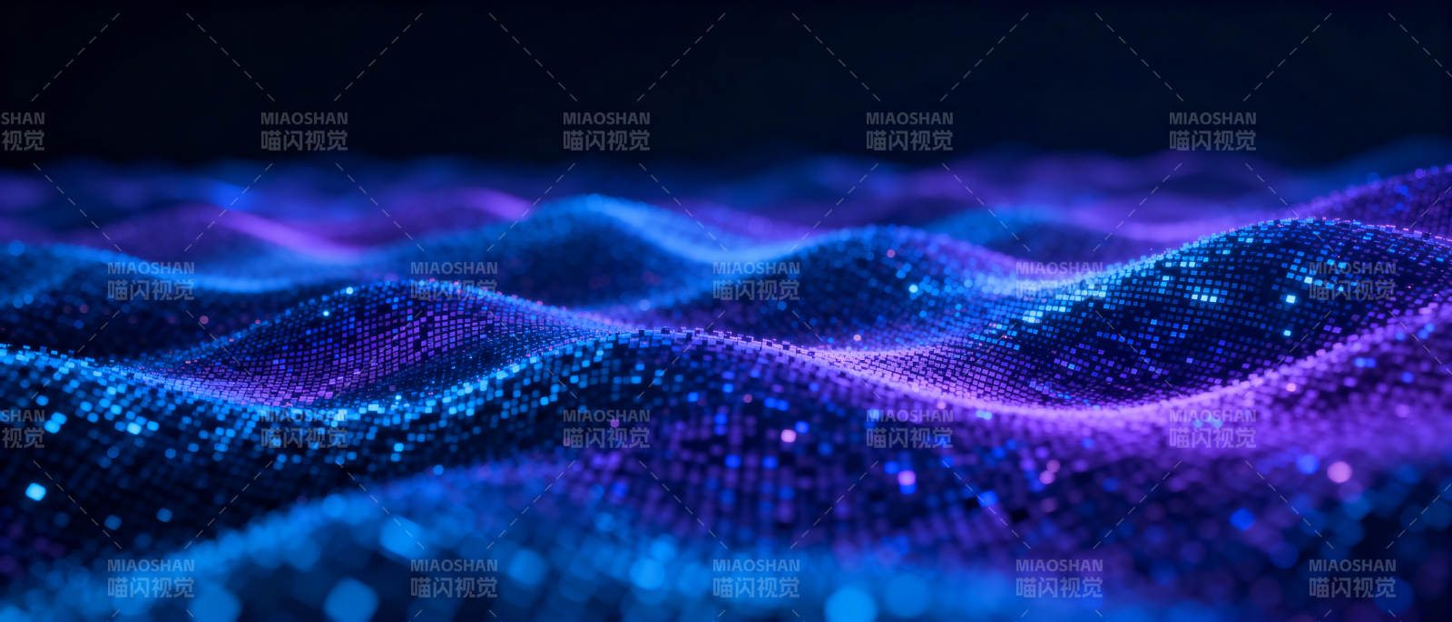 炫彩波浪粒子图片