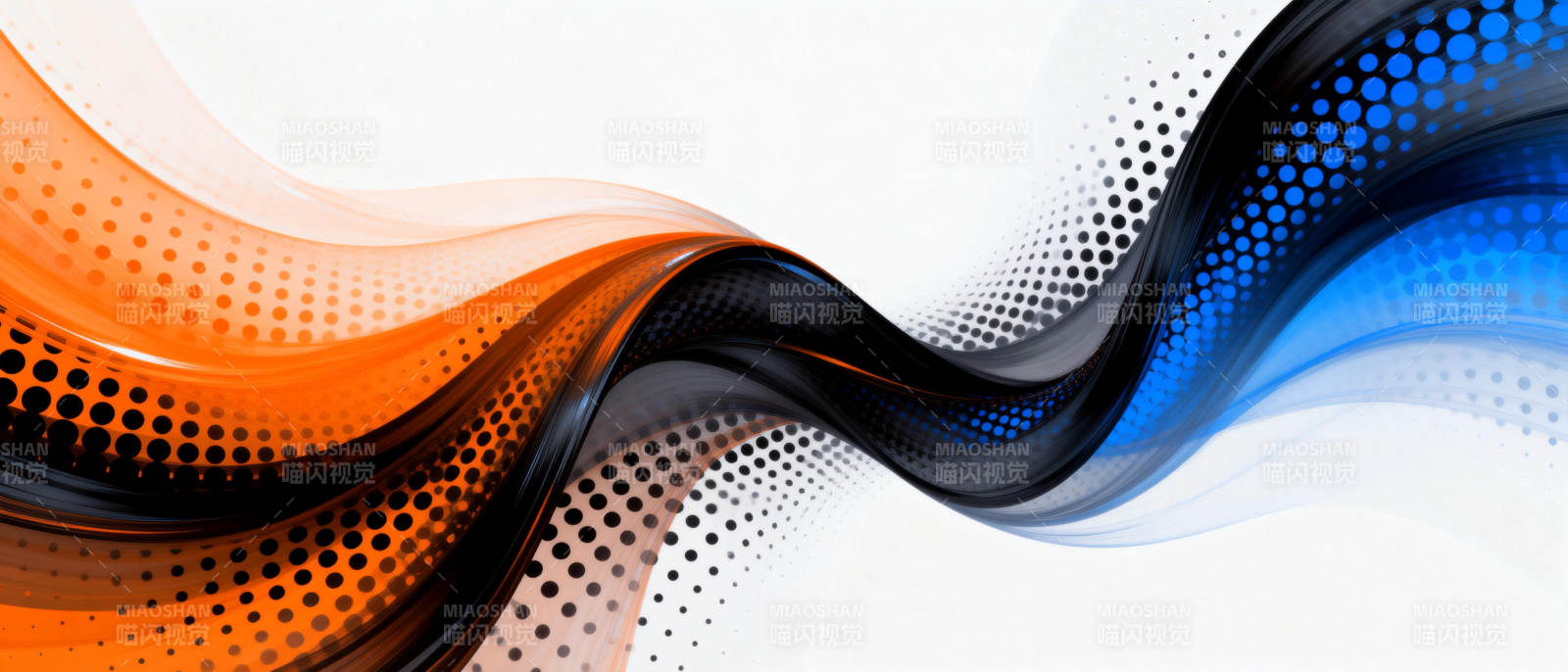 流光溢彩的波浪图片