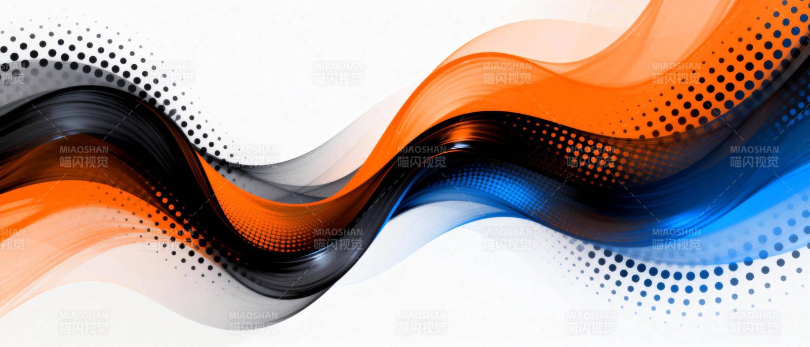 流光溢彩波浪图片