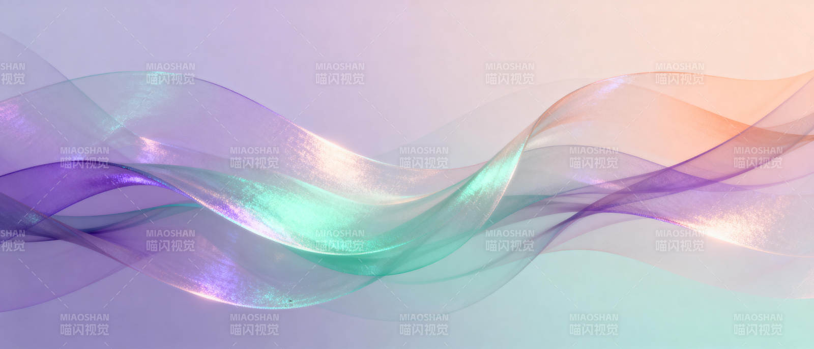 流光溢彩的波浪图片