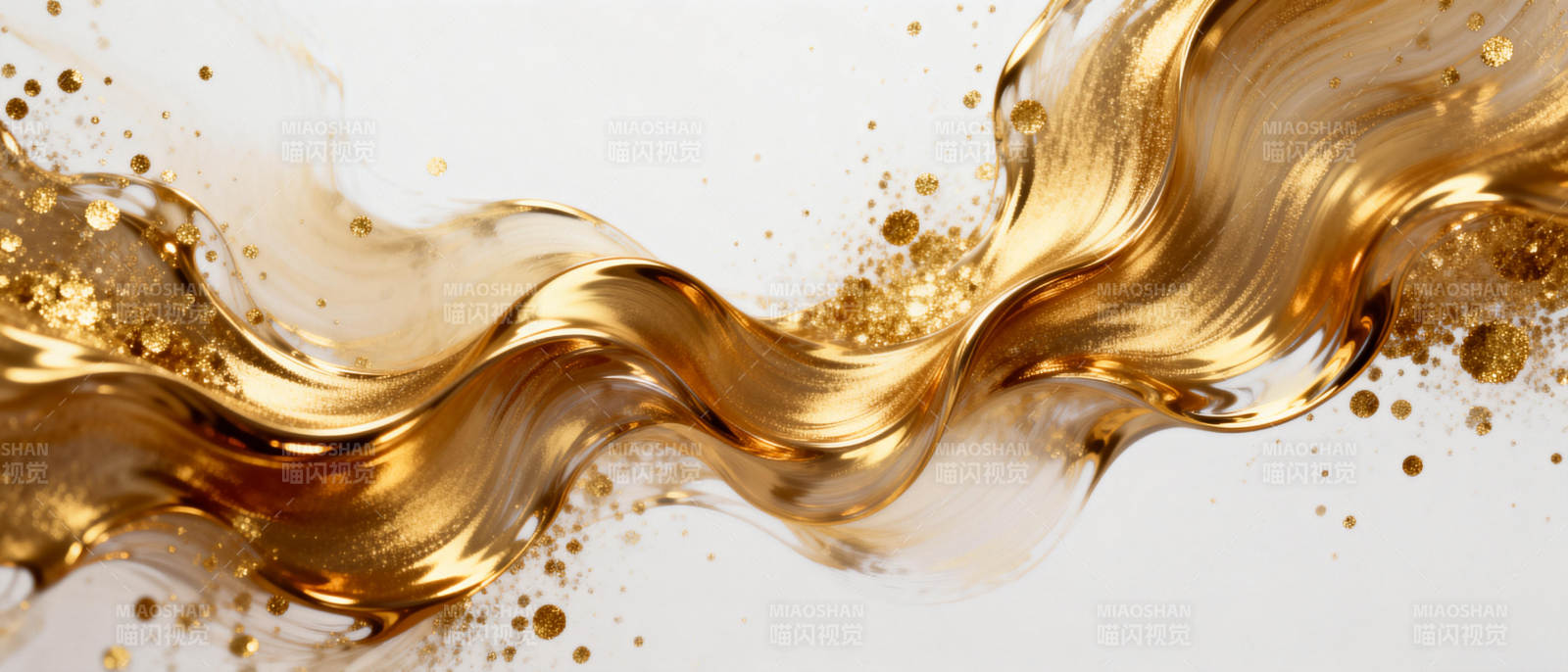 金色流波艺术图片