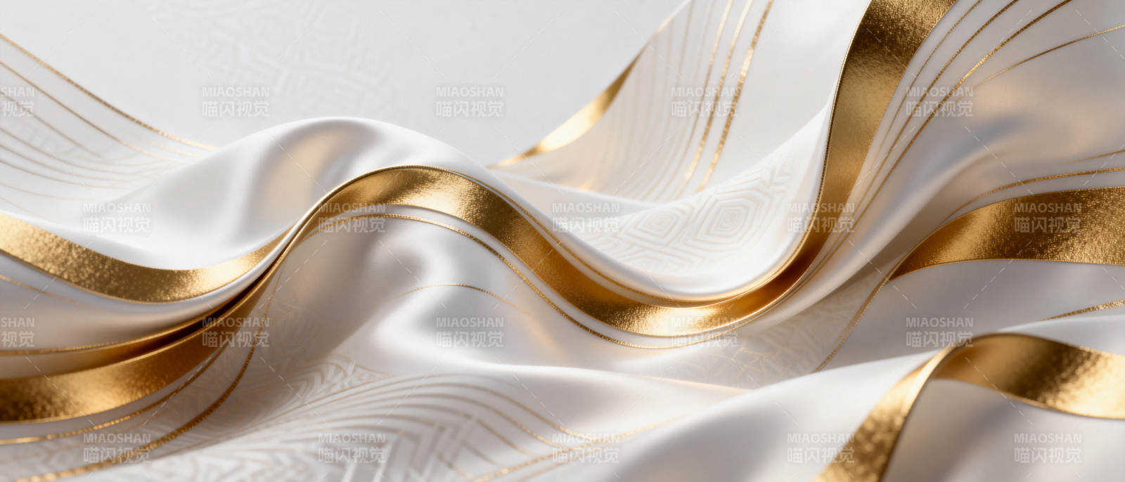 金线织就的优雅波浪图片