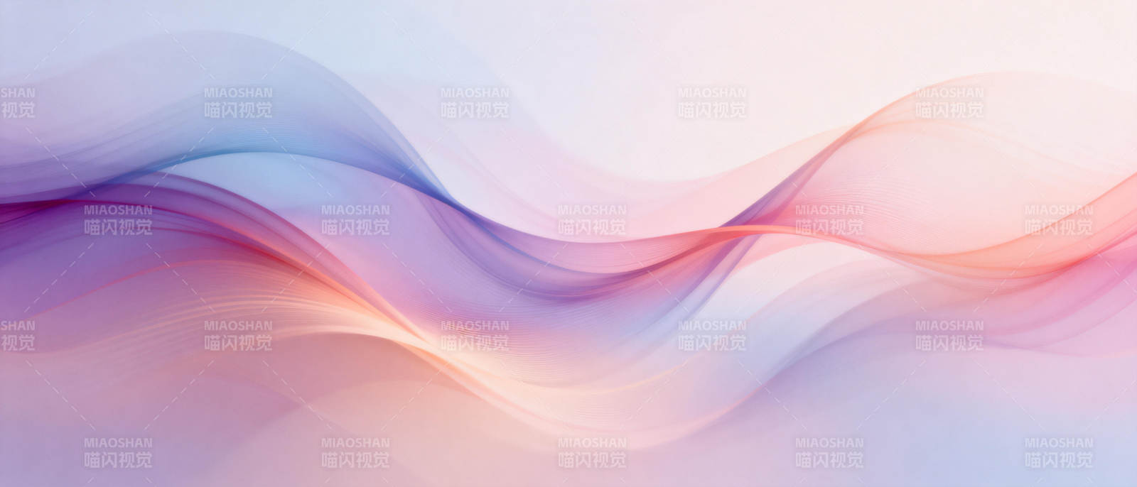 流光溢彩的波浪图片