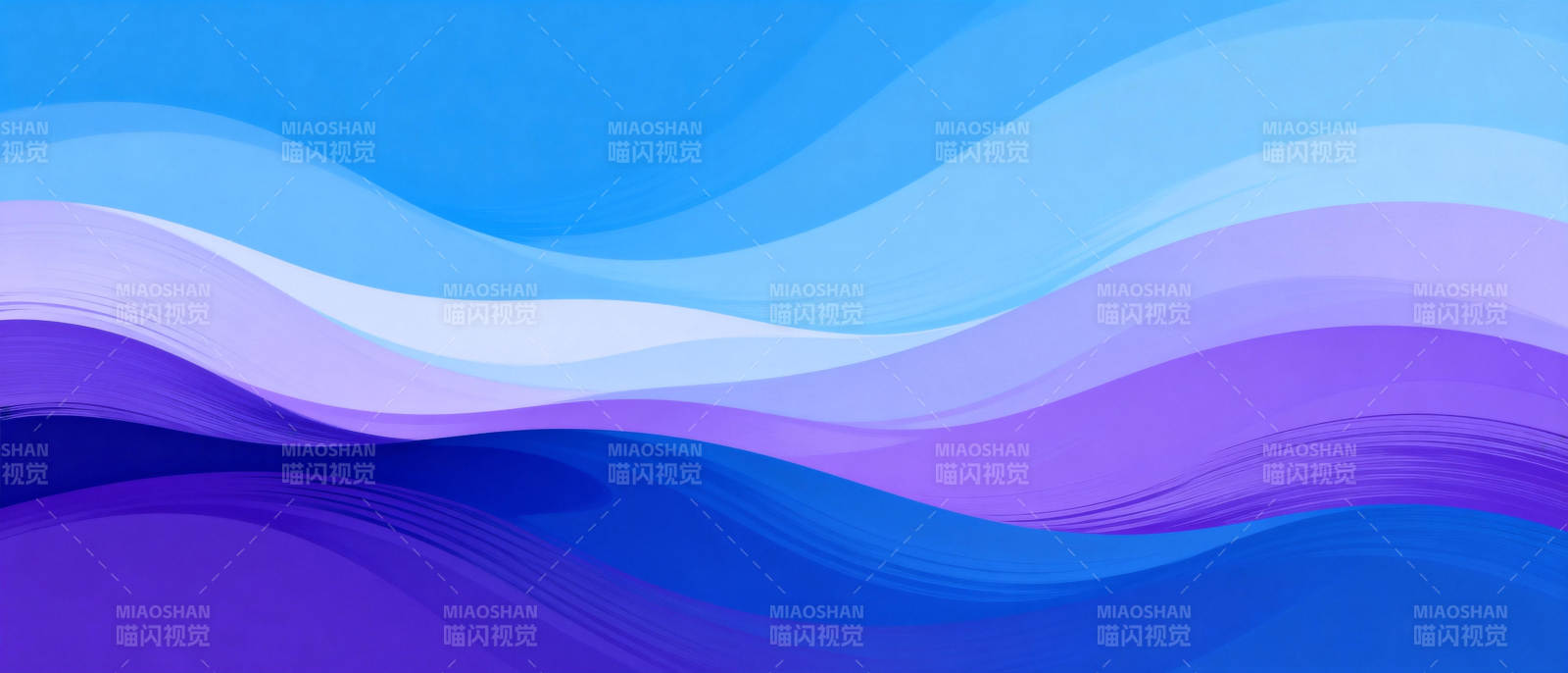 蓝紫波浪渐变图片