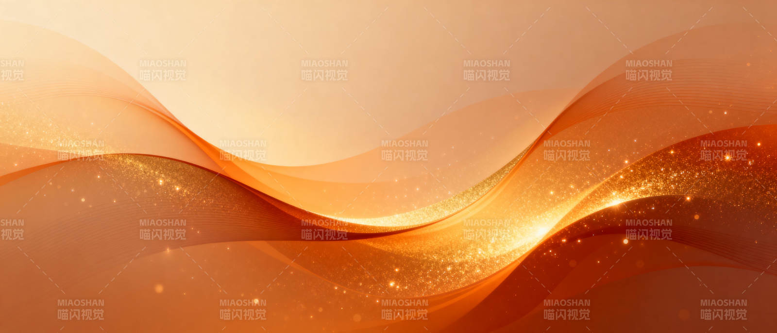 金色波浪光影图片