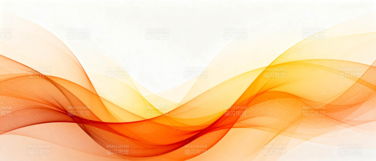 橙黄波浪抽象背景图片