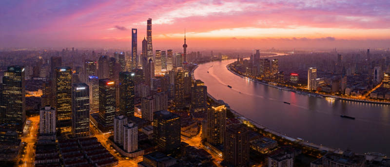 上海夜景璀璨图片