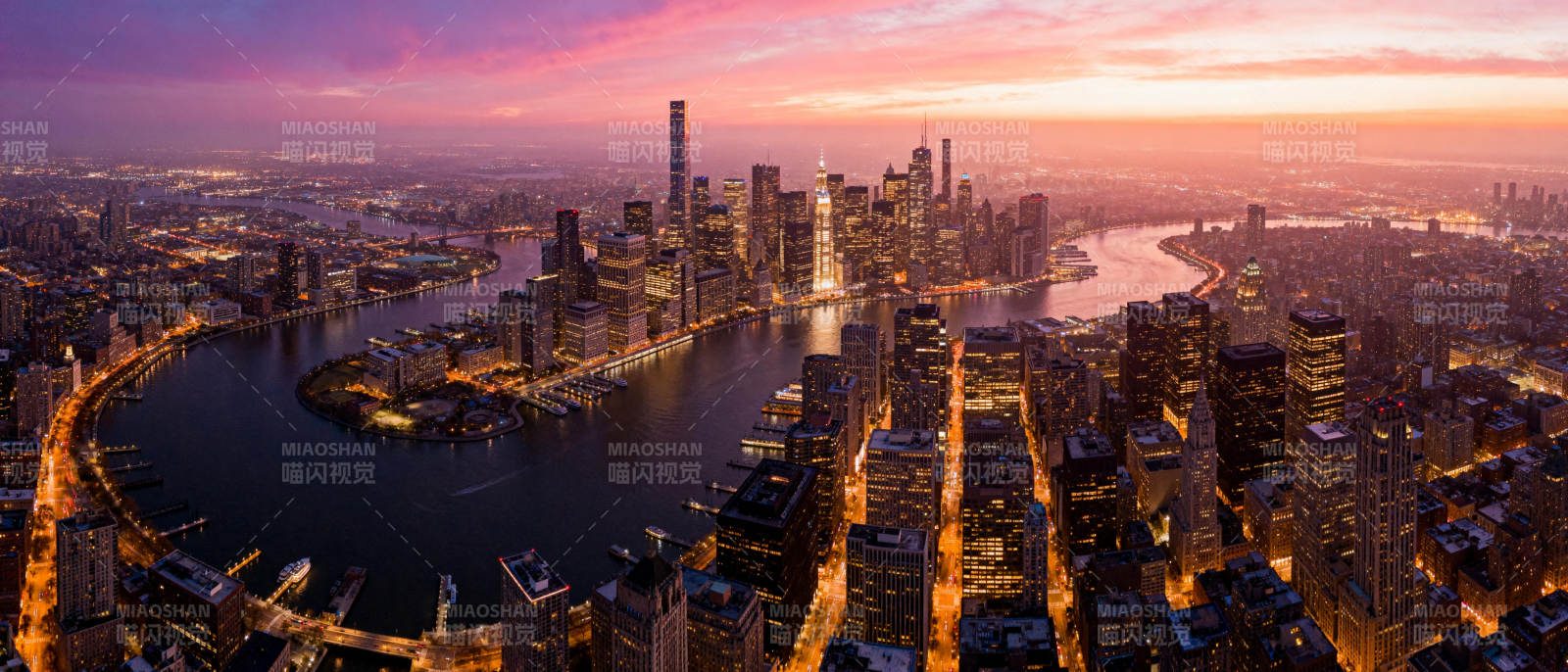 城市夜景璀璨图片