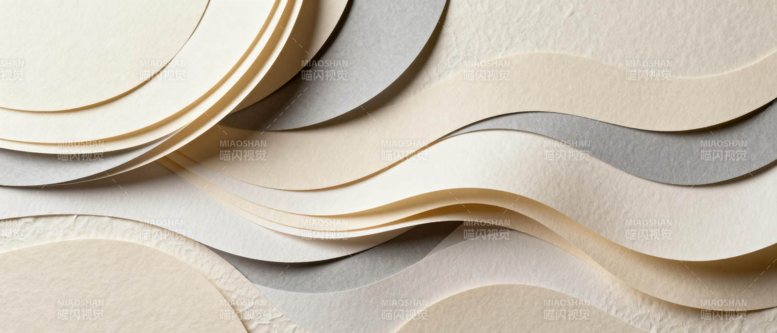 柔和曲线纸艺图片