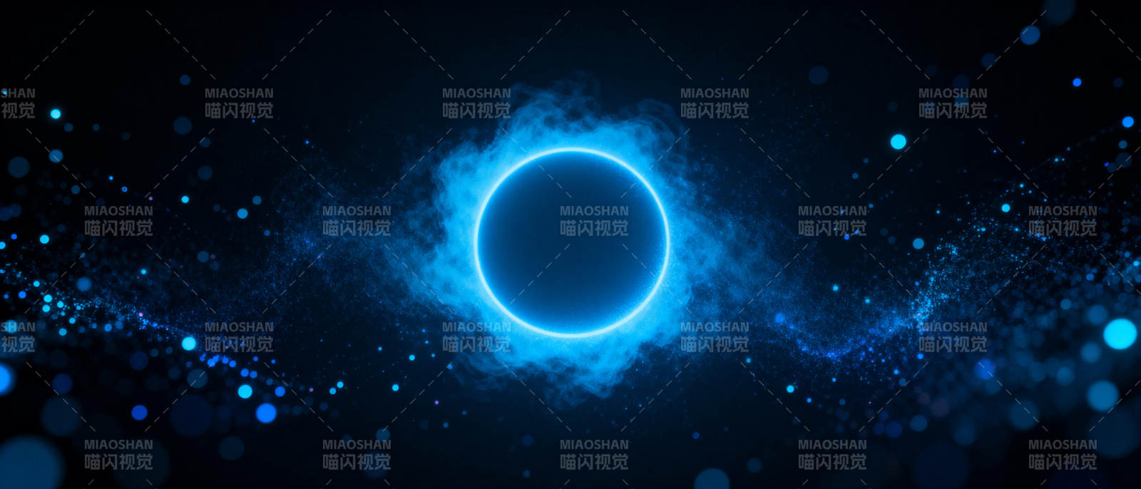 蓝色光环宇宙奇观图片