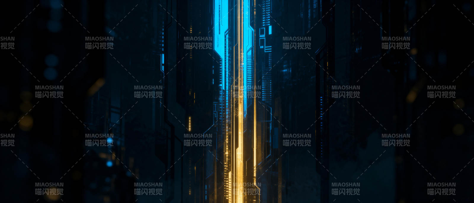 未来都市夜景图片