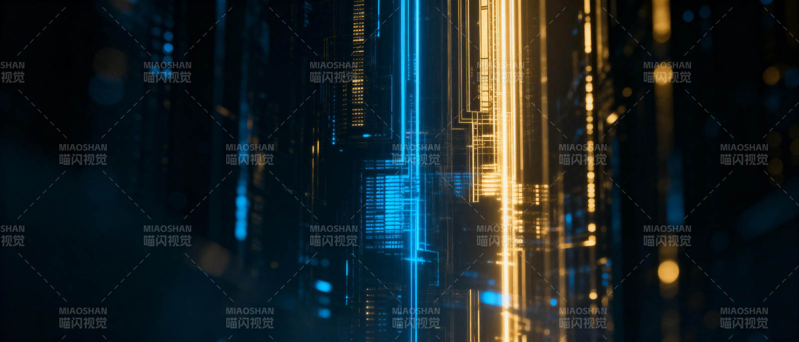 未来城市光影图片