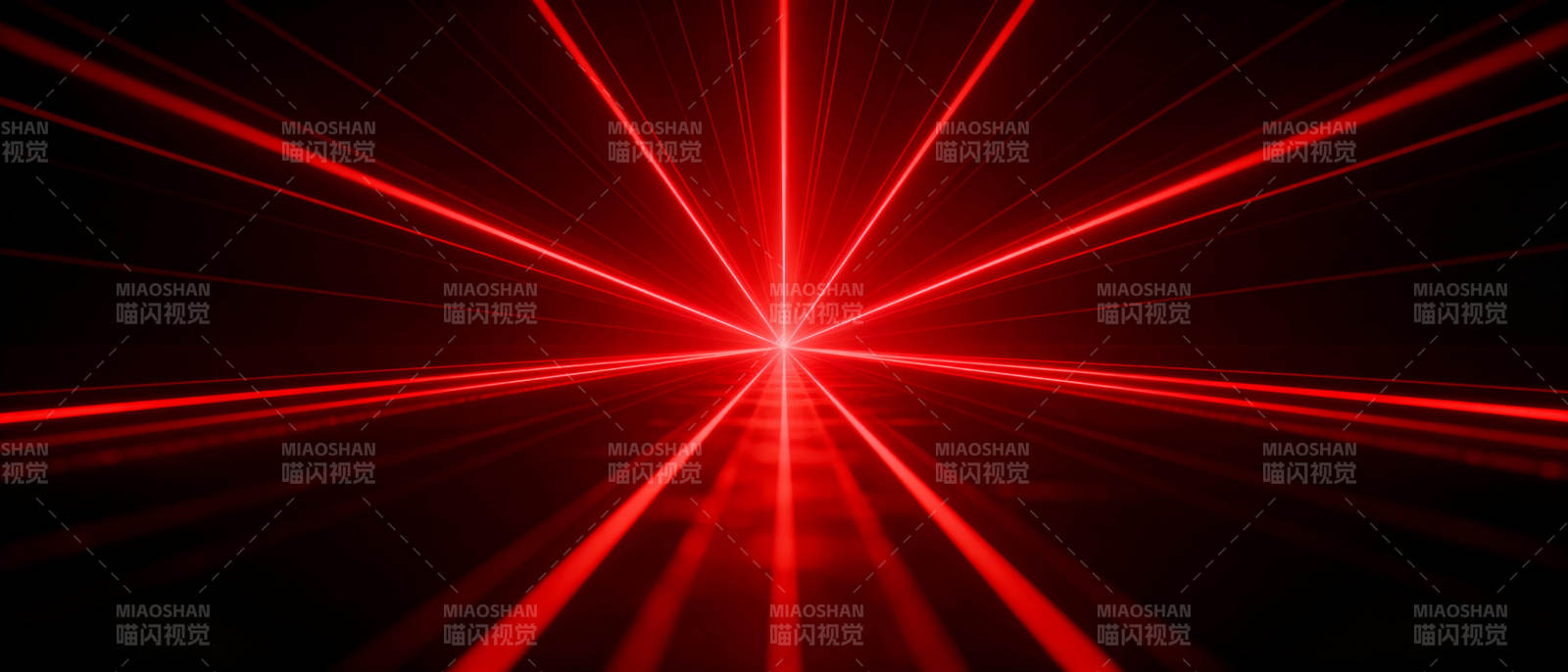 红色光束交汇图片