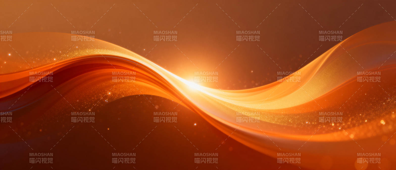 金色波浪光影图片