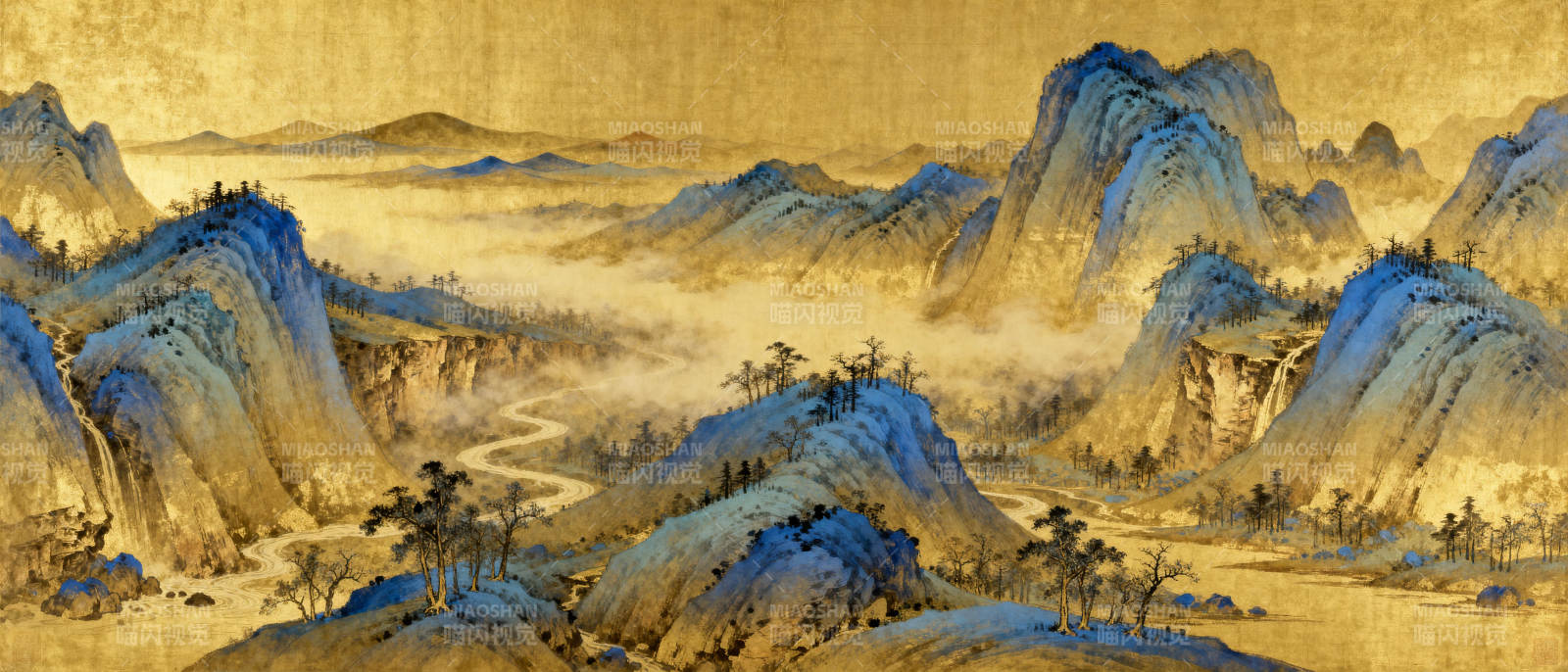 山水云雾图图片