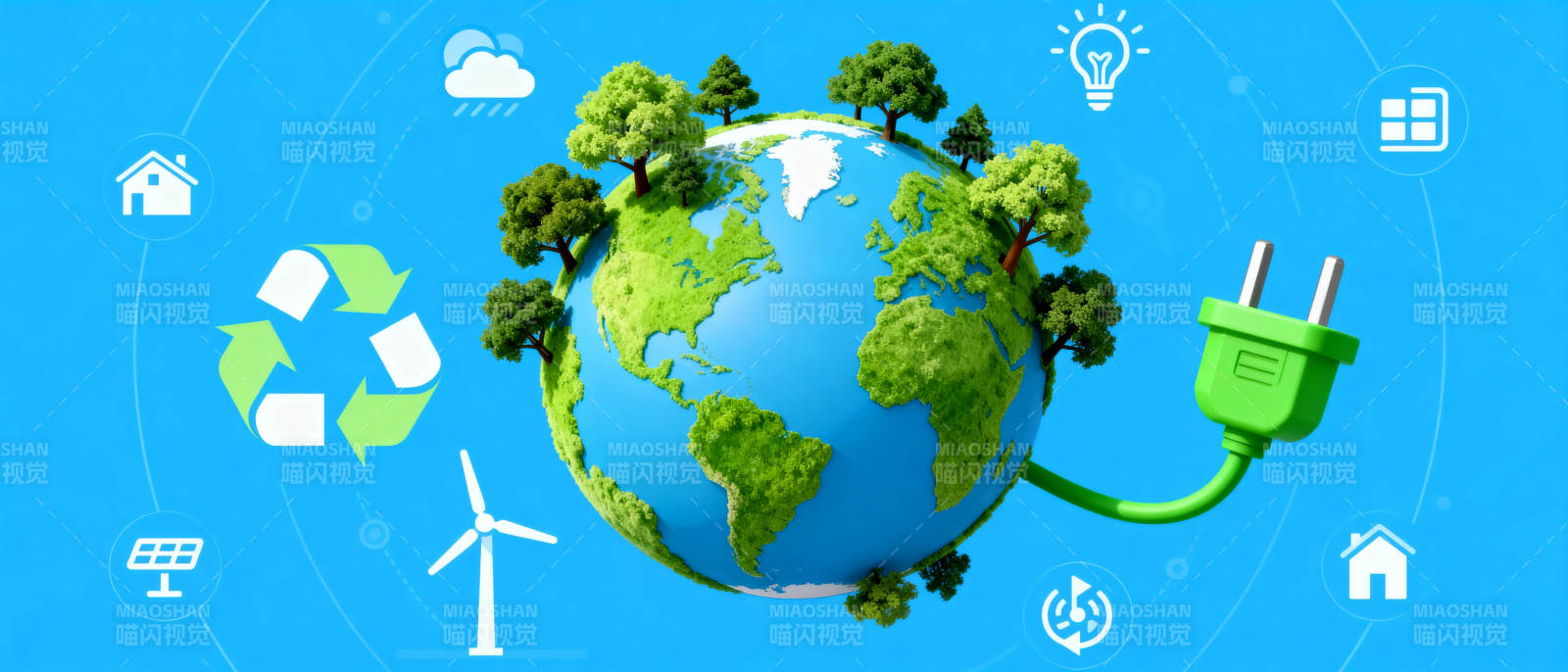 绿色地球 环保能源图片