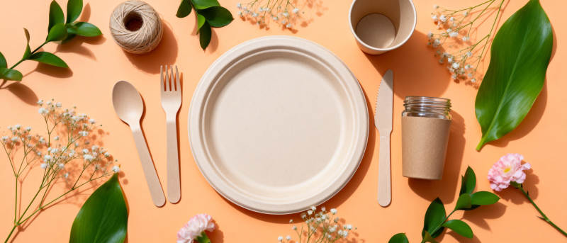 自然餐桌布置图片