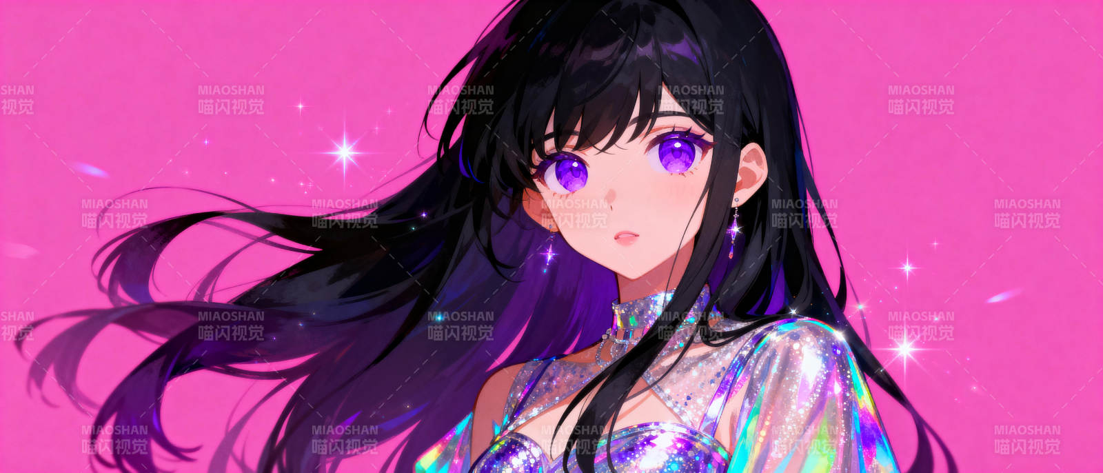 紫眸少女梦幻登场图片