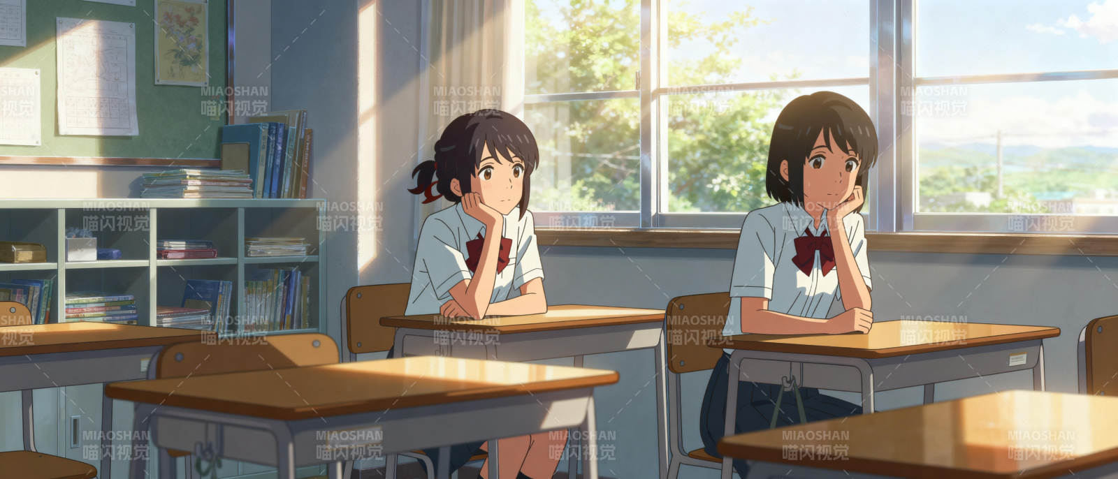 教室里的青春时光图片