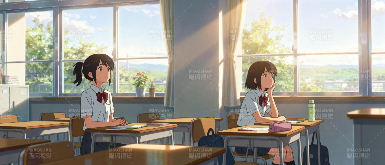 教室里的静谧时光图片