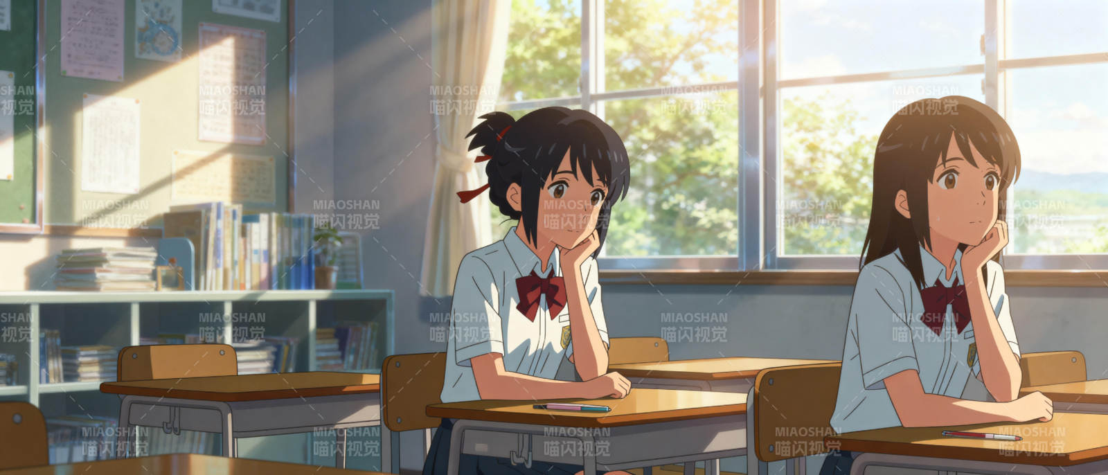 教室里的青春时光图片