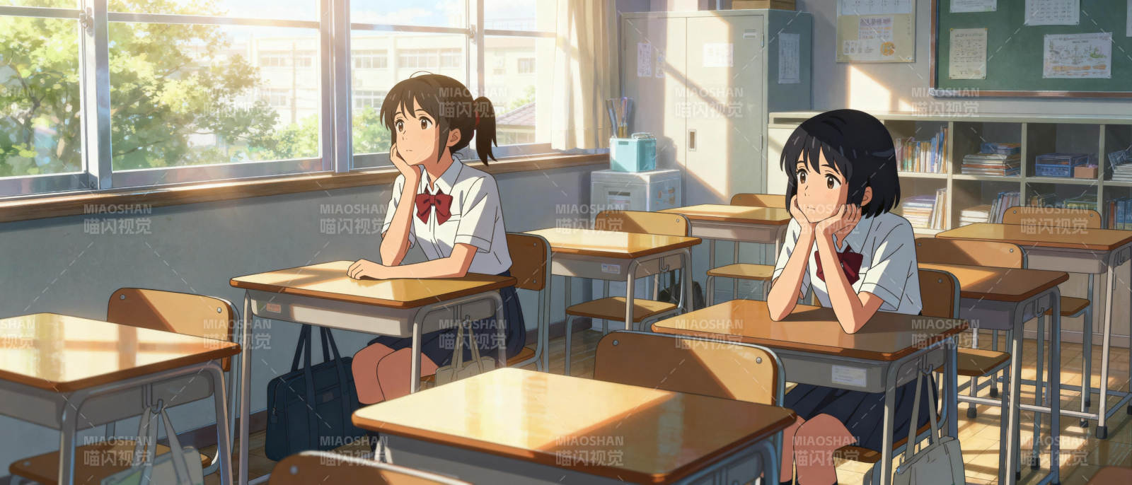 教室里的静谧时光图片