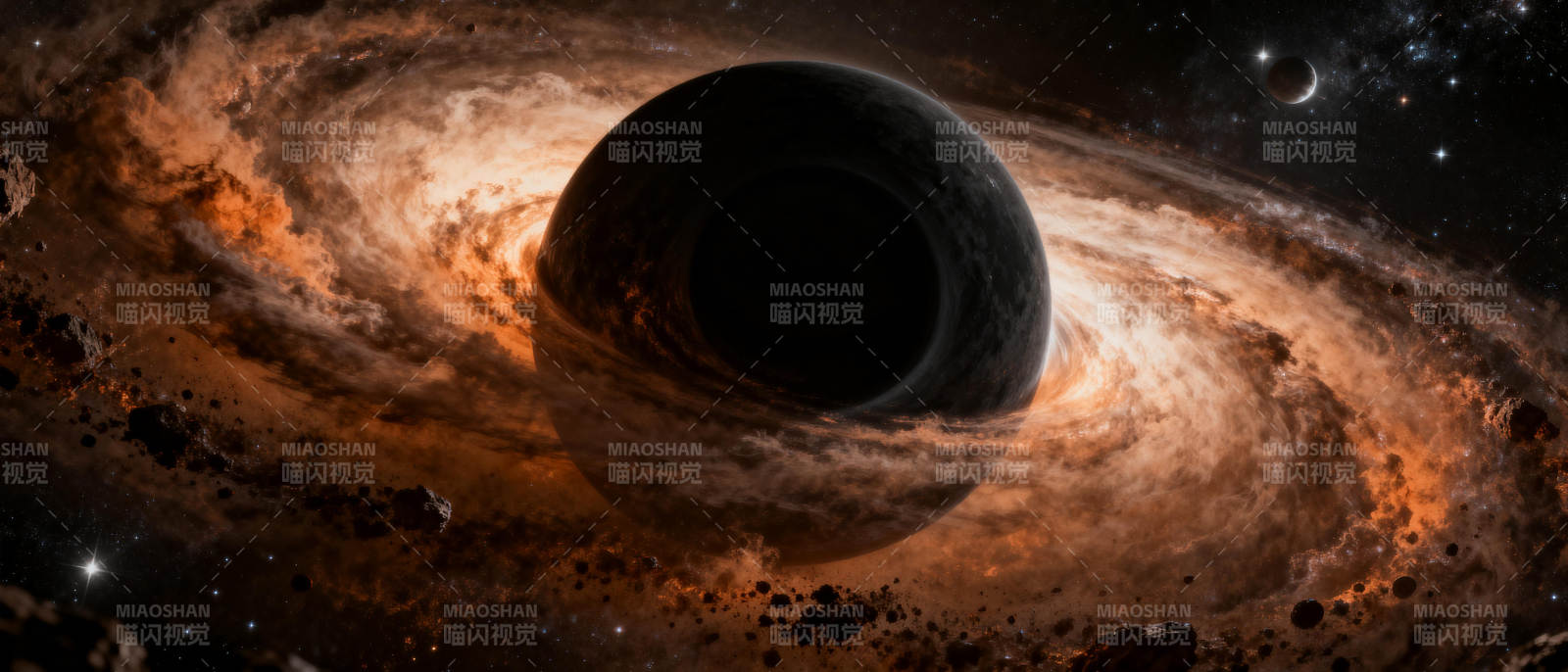 黑洞吞噬星尘图片