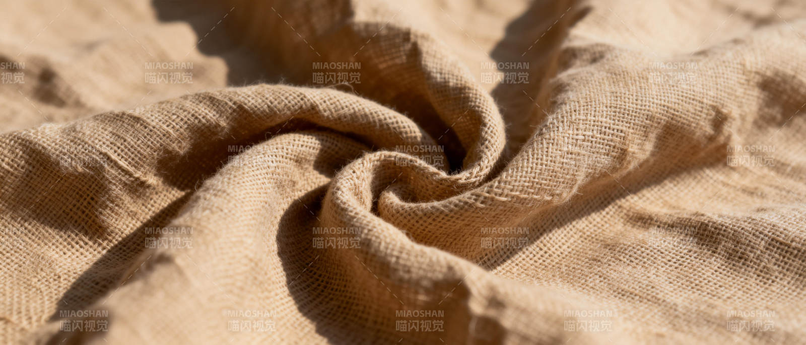 麻布纹理特写图片