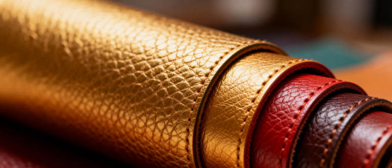 皮革卷色彩斑斓图片