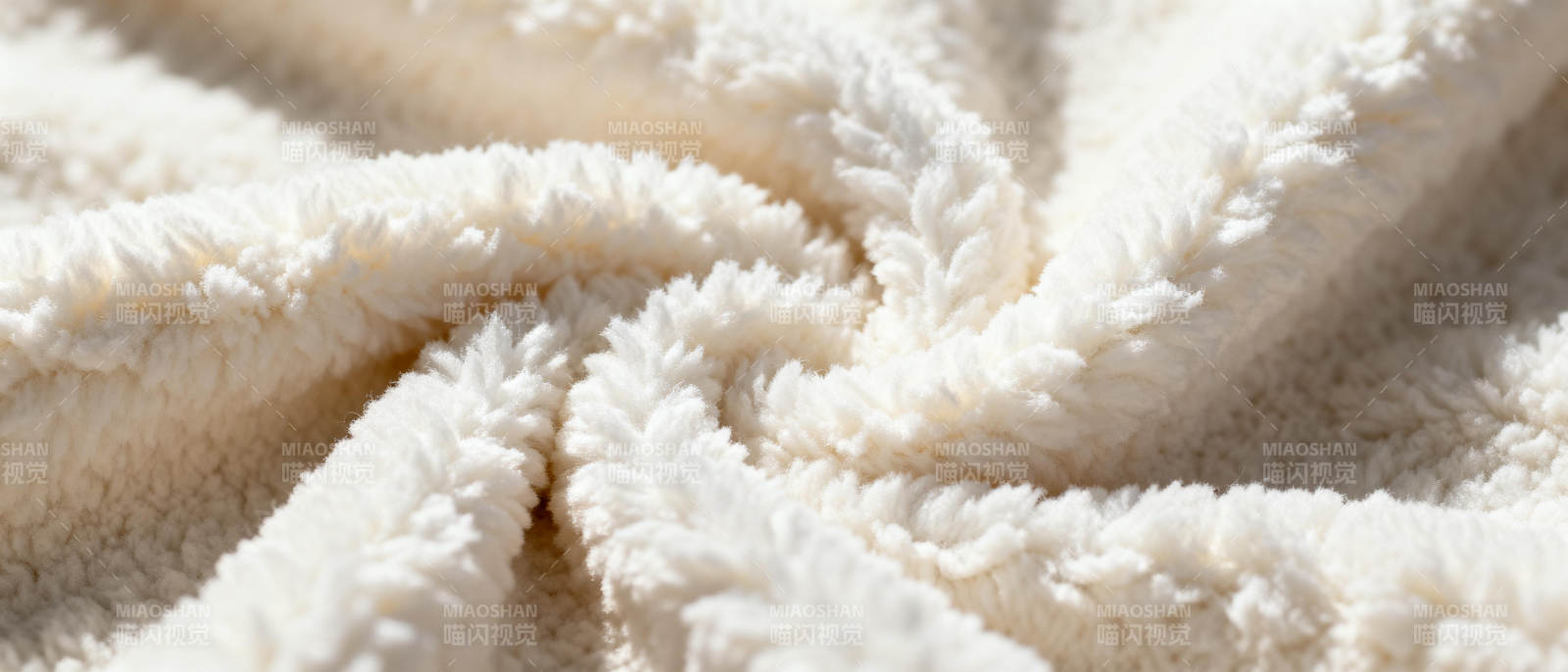 柔软绒毛布料特写图片