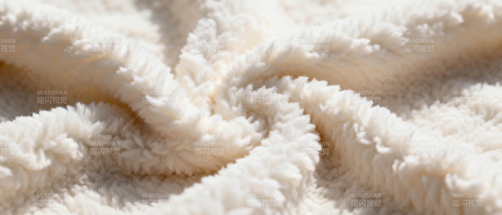 柔软毛绒布料特写图片