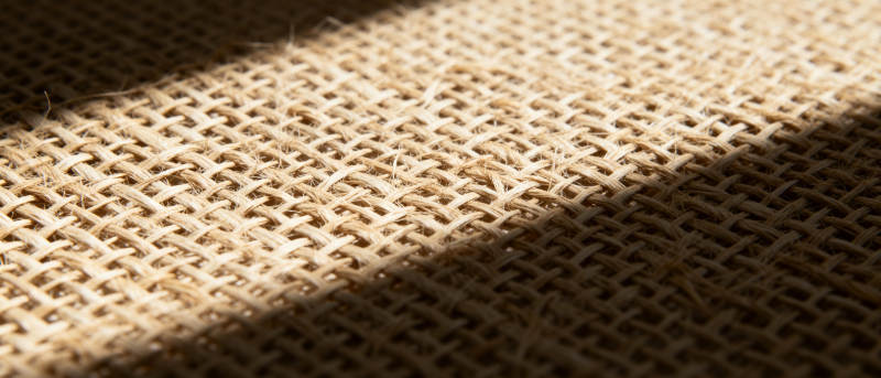 光影下的麻布纹理图片